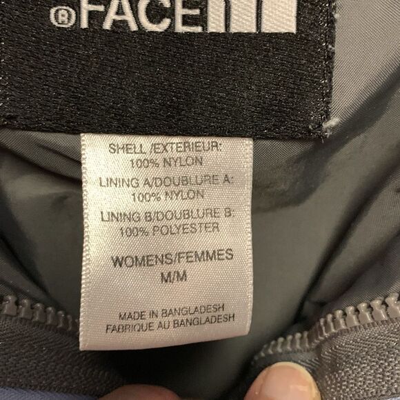 The North Face Light Blue Gray Hooded Shell Parka Jacket Size Medium - Picture 10 of 16